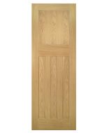 Deanta Internal Cambridge Unfinished Oak Door
