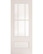 Deanta Internal White Primed Canterbury With Bevelled Glass Door