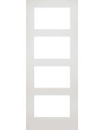 Deanta White Primed Coventry Door with Clear Glass