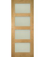 Deanta Internal Obscure Glazed Coventry Oak Door