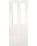 Deanta White Primed Eton Interior Glazed Door with Clear Glass Door