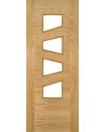 Internal Seville 4LS Glazed Pre-Finished Oak Door