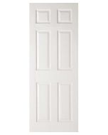 LPD White Primed Grained Moulded 6 Panel Door