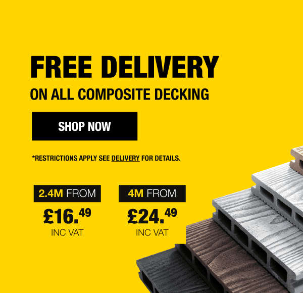 Free Delivery on Composite Decking
