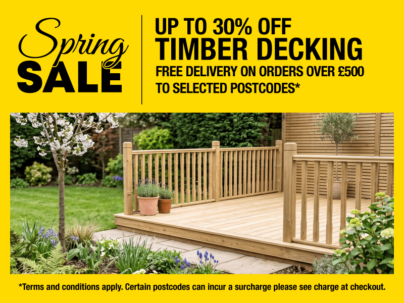 Up To 30% Off Timber Decking