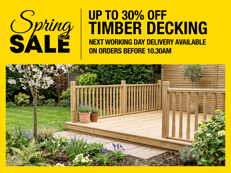 Up To 30% Off Timber Decking