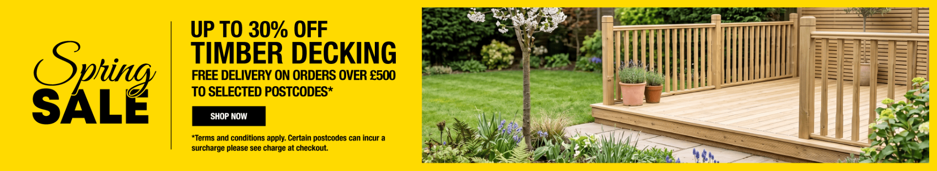 Up To 30% Off Timber Decking