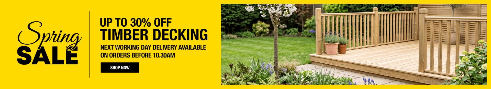 Up To 30% Off Timber Decking