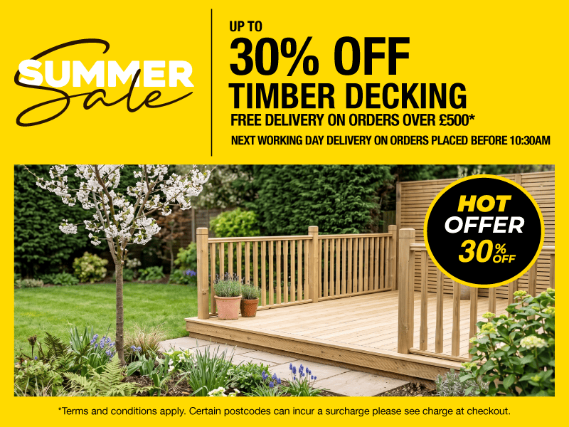 Up To 30% Off Timber Decking