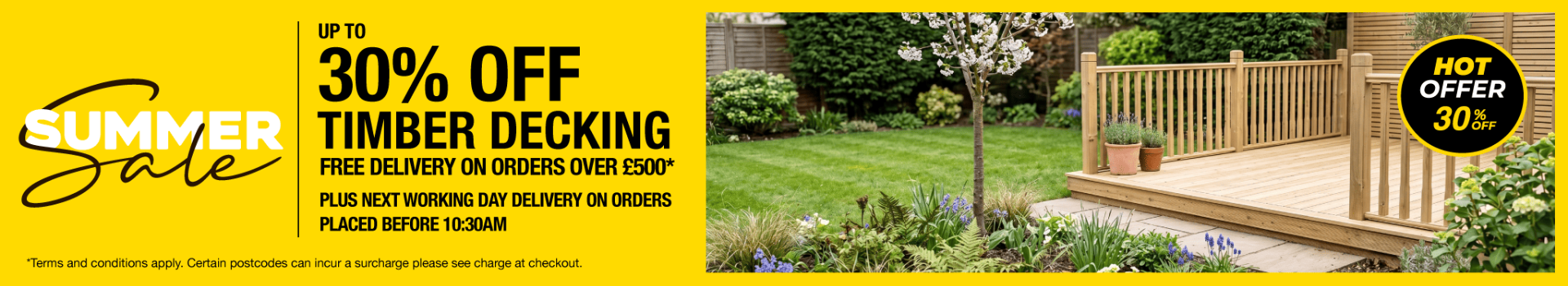 Up To 30% Off Timber Decking