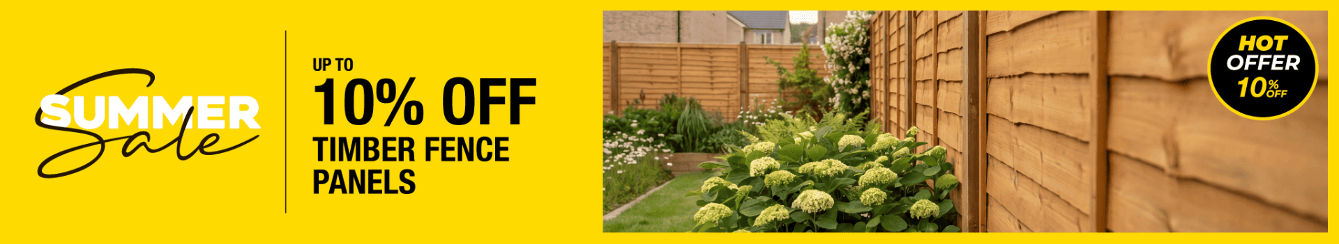 Up To 10% Off Timber Fence Panels