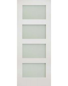 Deanta White Primed Coventry Door with Obscure Glass