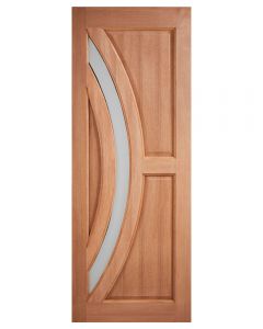 LPD Harrow External Hardwood Frosted Glazed Door