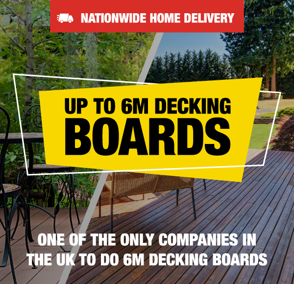 Up to 6M Timber Decking Boards