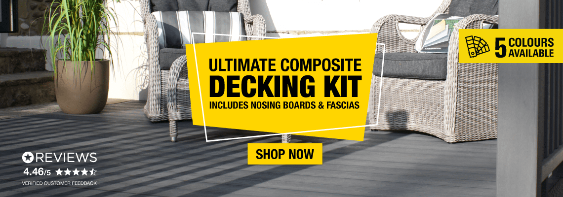 Ultimate Composite Decking Kit With Luxury Finish Sides