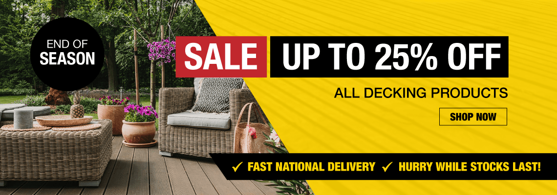 Up To 25% Off All Decking Products