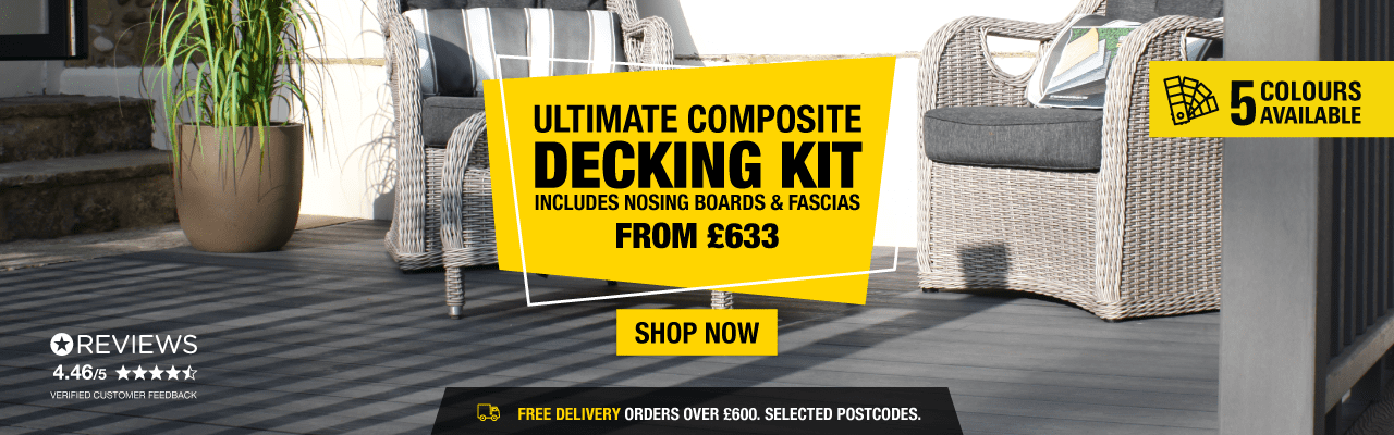 Ultimate Composite Decking Kit With Luxury Finish Sides